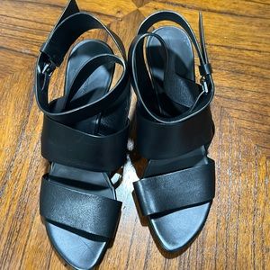 ALEXANDER WANG  wrap around Sandals Black Leather